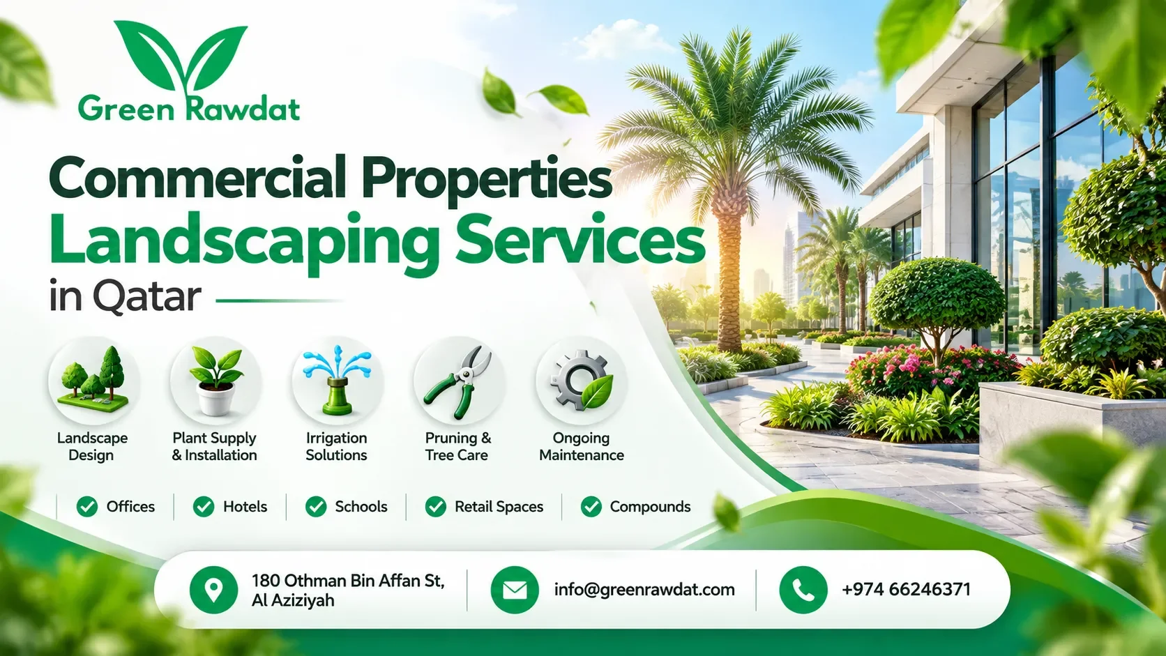 Commercial Properties Landscaping Services in Qatar